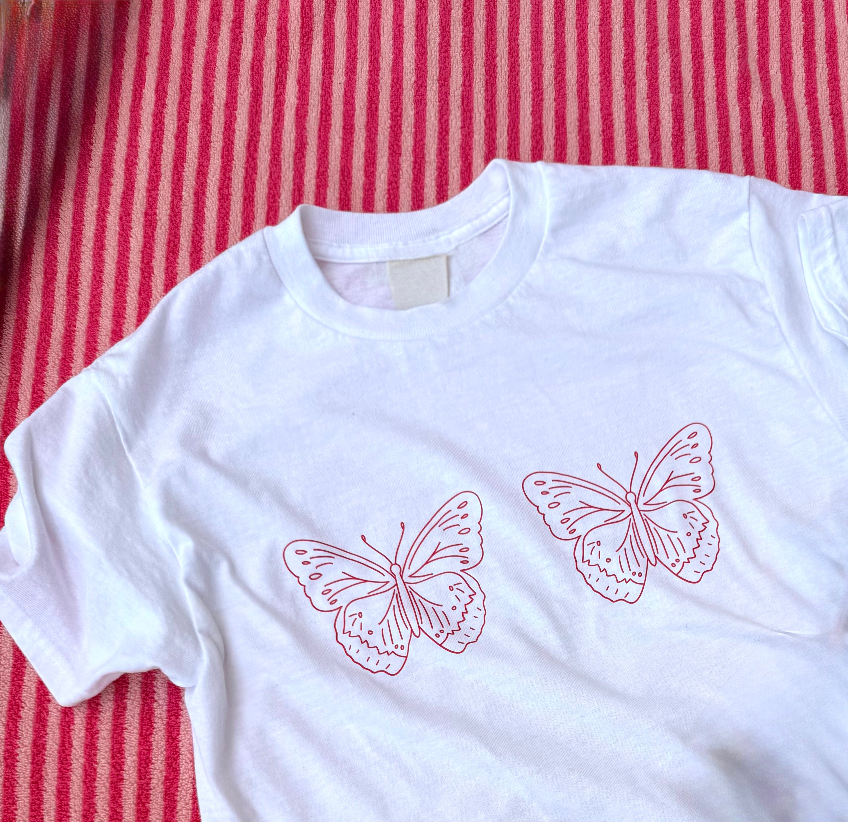 butterfly bra tee