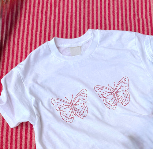 butterfly bra tee