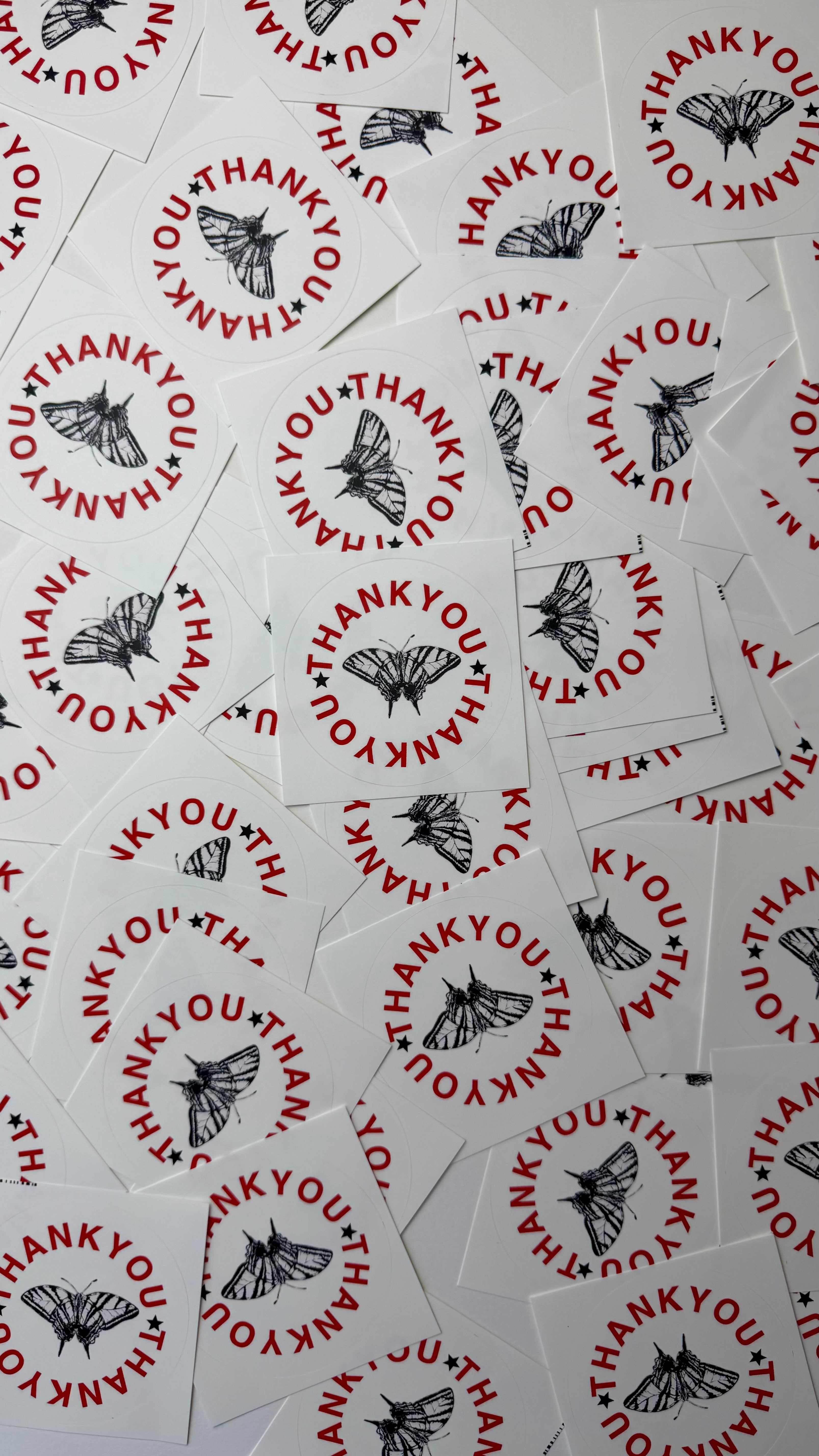 thank you sticker