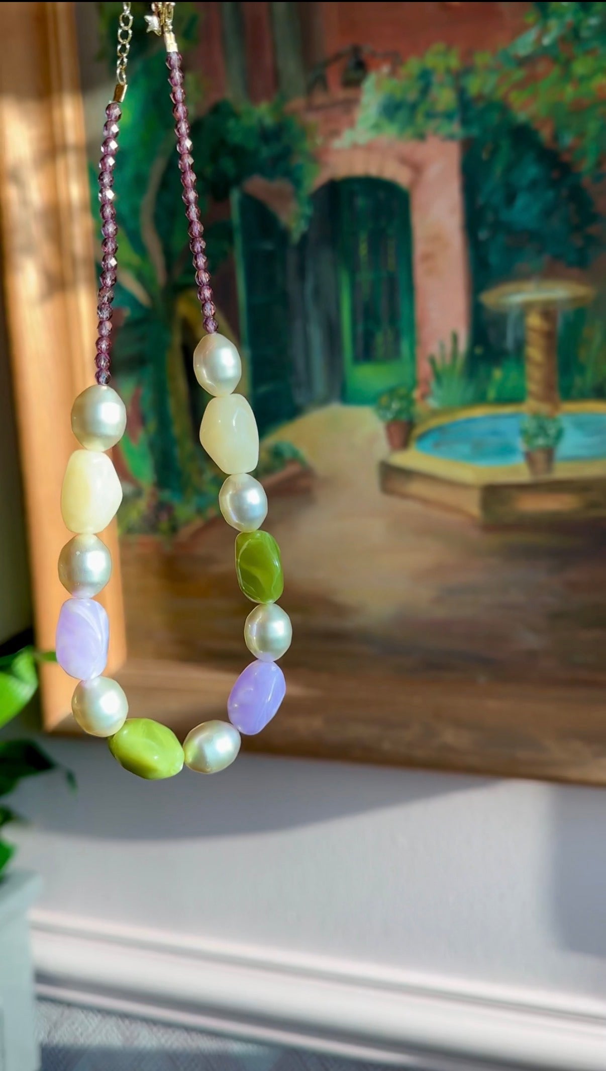 Iris necklace