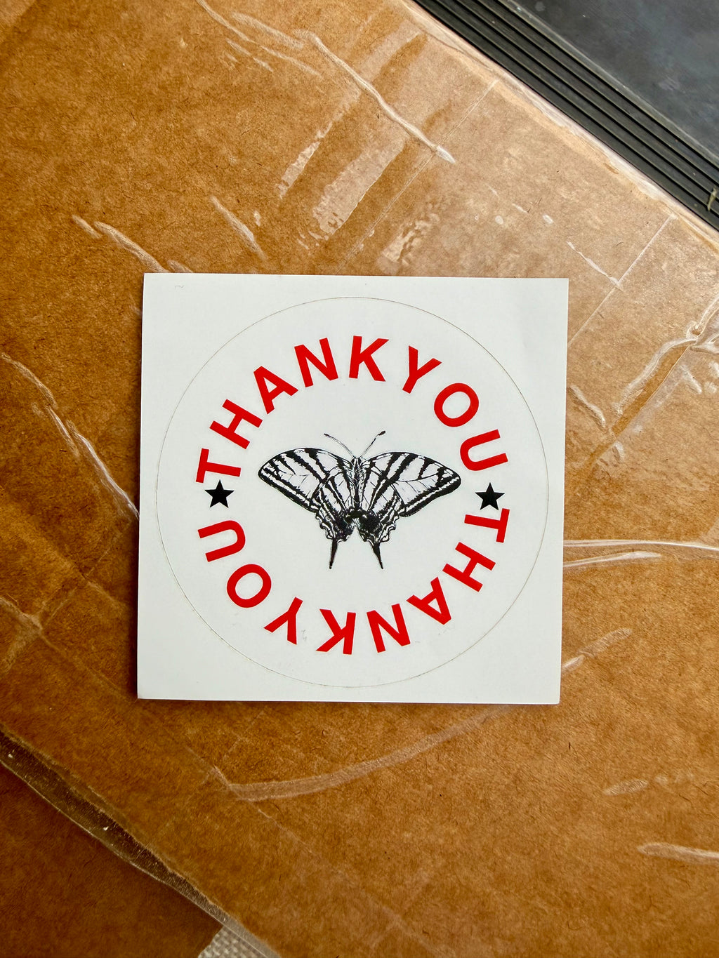 thank you sticker