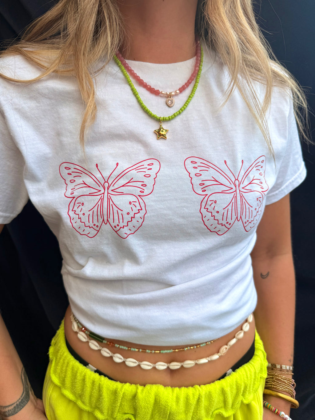 butterfly bra tee