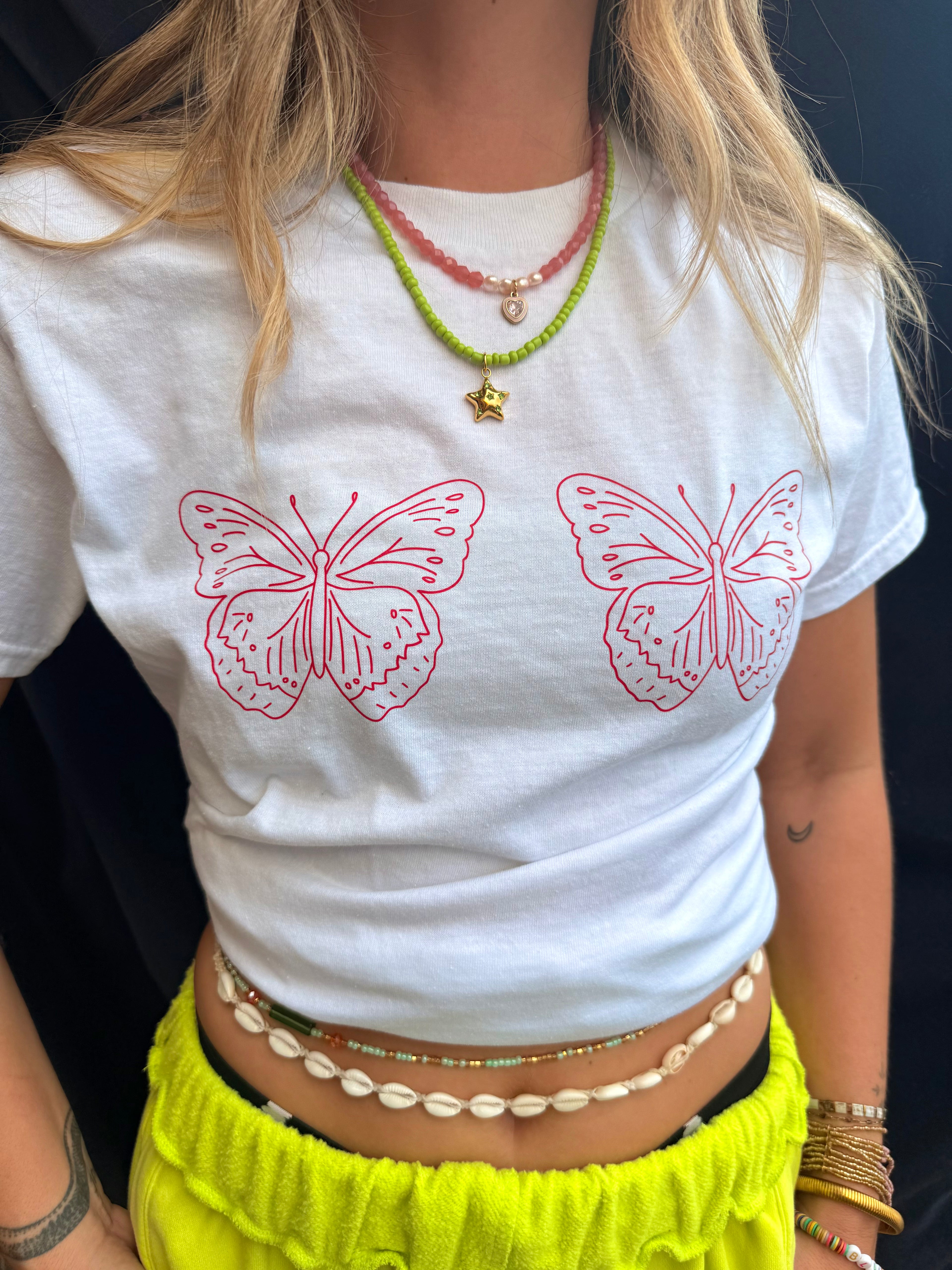 butterfly bra tee