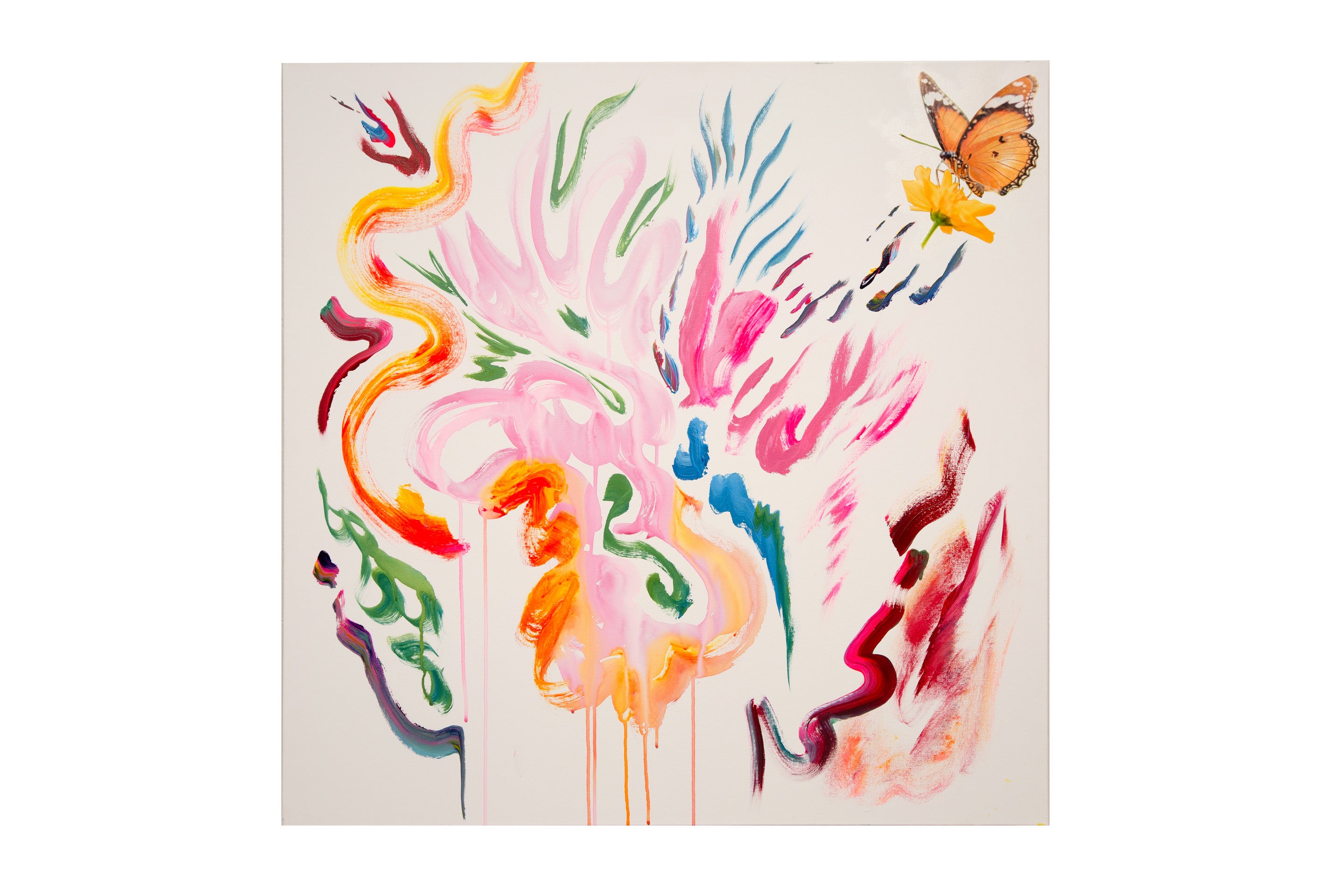 abstract bouquet print